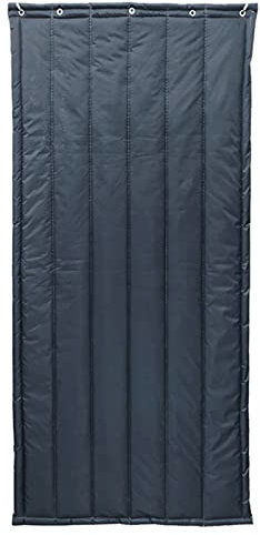 Wärmeschutzvorhang Tür Thermovorhang für Haustür Winter Aussen Türvorhang Kälteschutz Isolier Schutz Panel-Isolierung Wasserdicht Winddicht Geräuschisolierung (Farbe : Grau, Größe : 120x220cm)