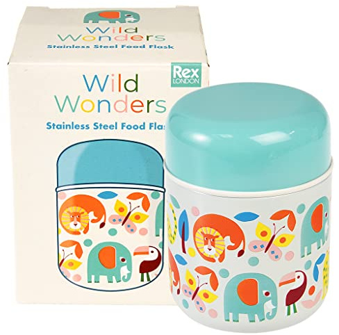 Rex London Wild Wonders Edelstahl-Lebensmittelflasche