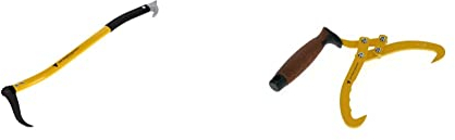 Ochsenkopf Alu-Handsappie, Ergonomische Form, Leichter Stiel mit Aluminiumlegierung, 700 mm, 580 g & Handpackzange, Gehärtete Spitzen, Abrutschsicherer 2-Komponenten-Griff, 185 mm Maulöffnung