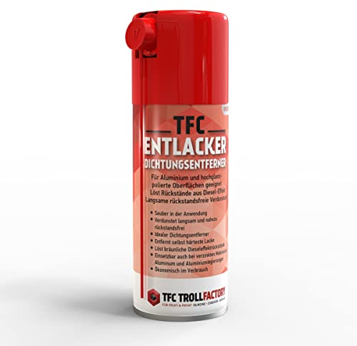 TFC Abbeizer Spray I 6 x 400 ml - Entlacker & Dichtungsentferner I Kraftvolle Entfernung von Lack, Klebstoff, Öl und Bitumen I geeignet für Metall, Holz, Keramik und Glas, PE & PP