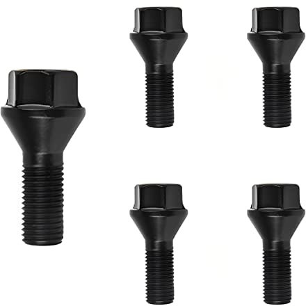 ePathChina 5pcs 3613 6781 150 36136890324 M12 x 1.5 Lug Nut Fit for BMW, Durable Compact Wheel Bolt
