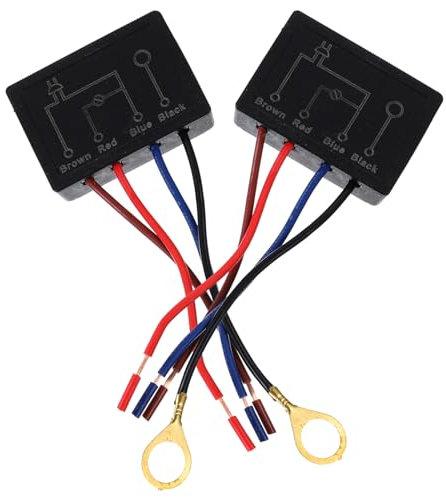 DOITOOL 2 x Schalter, Touch-Schalter, Tischlampe, Touch-Dimmer für LED-Lichter, 4-Wege-Touch-Sensor-Dimmer