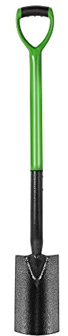 Hardys Garden Digging Spade - Heavy Duty Carbon Steel Garden Spade | 97cm Border Spade with Ergonomic Plastic D-Handle | Ideal Hand Tool for Gardening, Mixing, Planting, Weeding