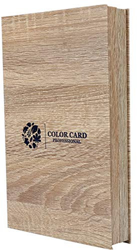 180 Colors Card Chart Nail Colour Display Book Gel Polish Nails Art Book for Salon Sample Showing Tools False Nail Tip Display Color Card Book (Color oscuro)