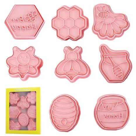 Stampo per biscotti dei cartoni animati, timbri per biscotti - 8 pezzi stampo da taglio divertente per biscotti,Stampo per biscotti a pressione del fumetto per cioccolato, decorazioni