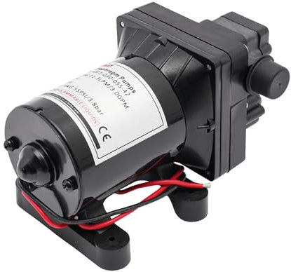 Membranpumpe Wasserpumpe Selbstansaugend 12V Selbstansaugende Pumpe Selbstansaugpumpe 12V 124 67 ft Förderhöhe 5 91 ft Saughöhe Druckschalter für Camping Garten Boot