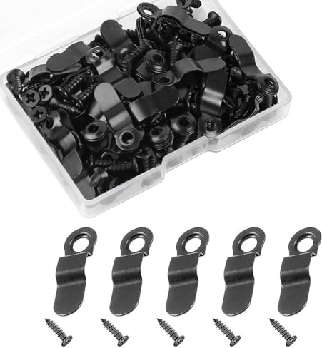 100 clip a pulsante di rotazione per cornici, in metallo, a forma di fiocco, per appendere immagini, foto, disegni e poster, kit di accessori per supporto per cornici fotografiche
