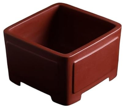 EINES Piccoli vasi per Piante grasse con drenaggio Vaso for Bonsai Quadrato di Sabbia Viola, Vaso for Piante grasse, Piccolo Vaso da Fiori for Interni Vasi per succulente in Ceramica(B)
