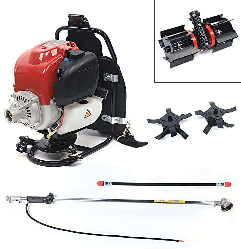 Decespugliatore multiuso a 4 tempi, decespugliatore a benzina 3 in 1, tosaerba, tagliasiepi, per diserbo, raccolta, roden e scavo sul seminativo