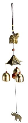 TOYANDONA 1stück Feng Shui Windglocken Anhänger Aus Metall Glücksbringendes Windspiel Für Garten Balkon Und Zuhause Traditionelles Chinesisches Design Bringt Wohlstand Und Harmonie