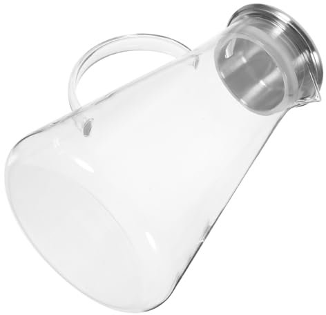 CONGARTENO Brocca Da Brocca Trasparente Per Tè Freddo Per Casa e Ristoranti Facile Da Pulire e Osservare