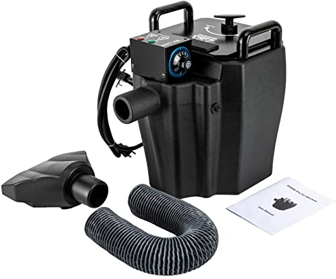 3500W Trockeneisnebelmaschine mit Düse&Schlauch, 220V 50Hz Bodennebelmaschine Trockeneis Nebeleffekt Maschine Tragbare Trockeneismaschine für Indoor Outdoor Stadium Hochzeit Party Club DJ Stage Effekt