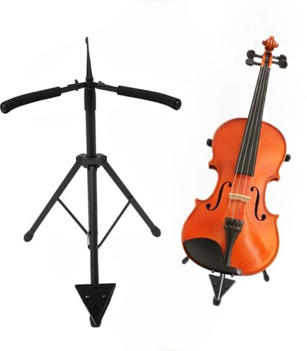 YNAADYH Verstellbarer Cello Stand Mit Bogenhaken, Robust Und Kontrabass, Aufrecht Bass, Kontrabass, Bass Violine, Fiddle, Boden Stahlhalter Für Home Studio Kirchen Anzeige Reiseleistung