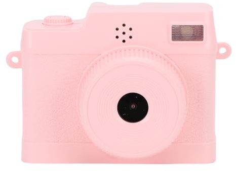 Plyisty Fotocamera Digitale per Bambini, Piccola Fotocamera HD 1080P con Schermo da 0,96 Pollici e Luce LED, Fotocamera Portachiavi Compatta per Bambini dai 3 Ai 12 Anni