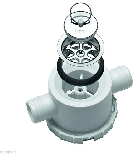 1 Wasserabfluss Siphon Syphon Spüle Stöpsel Waschbecken Spüle Doppeltablauf 25mm Geruchsverschluß (ad-ideen)