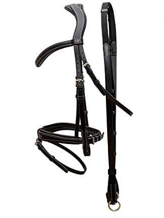 Passier No Limits Springtrense schwarz weiße Ziernähte Trense Warmblut