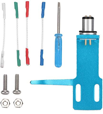 Niiyen Cabezal de Tocadiscos, Cabezal de Fono, Cabezal de Cartucho de fonógrafo, Cabezal de Tocadiscos de Tocadiscos, Reproductor de fonógrafo de Gama Alta, Kit de Tocadiscos de Cabezal(Blue)