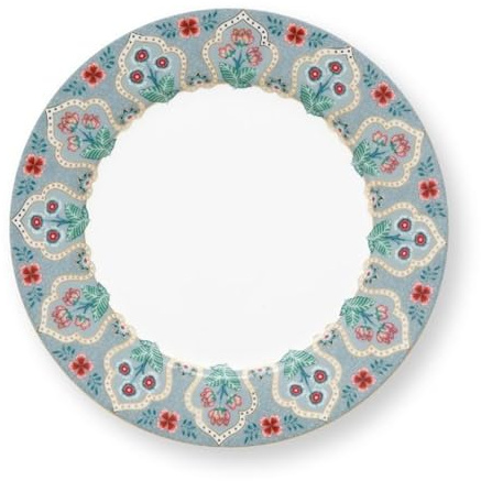 Pip Studio Flower Festival Frühstücksteller Light Blue 21 cm