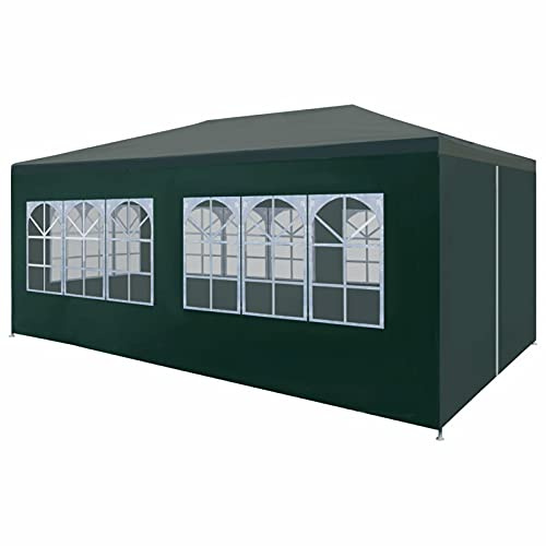 MOONAIRY Partyzelt, Pavillion, Unterstand, Grillpavillon Winterfest, Grillpavillon, Gartenpavillon, Lagerzelt, Zelt Pavillon, Zeltgarage Für Auto, 3x6 m Grün