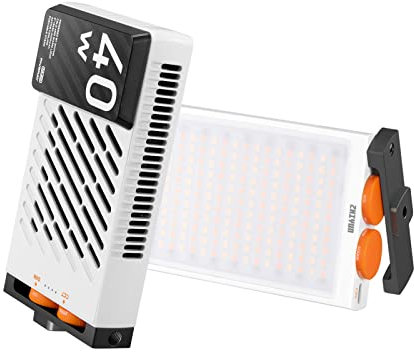 Zhiyun FIVERAY M40 LED Lampe de Poche vidéo 40W Bicolore 2700k - 6200k avec Support Rotatif réglable à 360° cri 96 + tlci 97