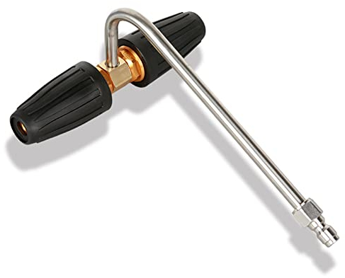 2Pcs 1/4 Inch Rotary Turbo Nozzle Gutter Cleaner Attachment for Pressure Washer Gutter Cleaner Attachment for Pressure Washer, 4000 PSI
