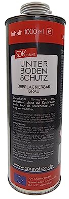 SDV Chemie Unterbodenschutz grau überlackierbar 3X 1 Liter UBS Steinschlagschutz 1L KFZ Auto