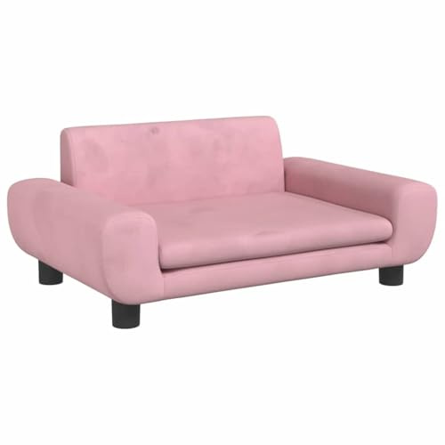 vidaXL Divano per Bambini Rosa 70x45x33 cm in Velluto