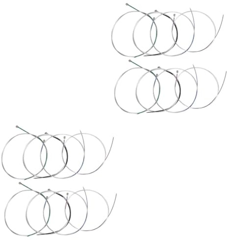 ibasenice 16stücke Violin Strings Set Universelle Stahlsaiten Für Violinen Klare Töne Und Hohe Haltbarkeit Ersatzsaiten Für Musiker Und Schüler