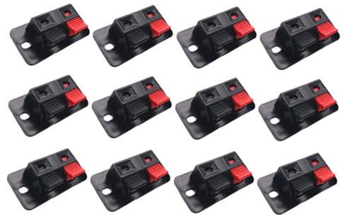 TINEASUR 30stücke Wege-lautsprecheranschlussstecker Terminal Zubehör Für Selbstgebaute Lautsprecher Soundbox-anschluss Lautsprecheranschlusszubehör Aus Hochwertigem Kunststoff Und Eisen Für