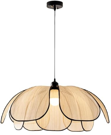 MagiDeal Boho Kronleuchter Hängelampe Blumenförmiges Tropfenlicht, Decke Hängelampe Deckenleuchte für Schlafzimmer, Wohnzimmer, Moderne Blumen Pendelleuchte, Deckenlampe Esszimmer Lampe, 60cm