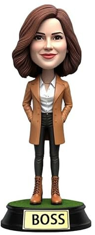 mydedor Individueller Wackelkopf, personalisierter Wackelkopf für den ganzen Kopf, handgefertigte Wackelköpfe, individuelle Dekoration für Chef, Frauen, Dekoration oder einzigartige Geschenke für