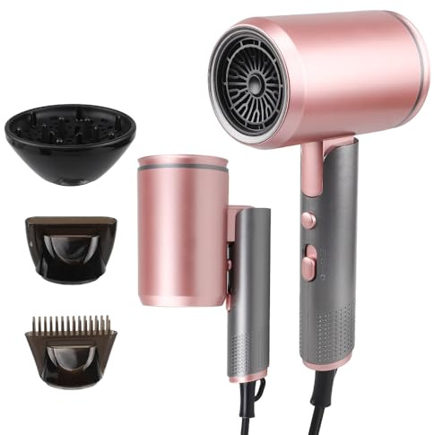 THE FULFIL CIRCLE Ionic Smooth Hair Dryer with Diffuser, 2X Fast with 3 Heat Settings, 2400w Motor &110,000 RPM, Professional Lightweight Hair Dryer for Curly and Straight Hair Low Noise