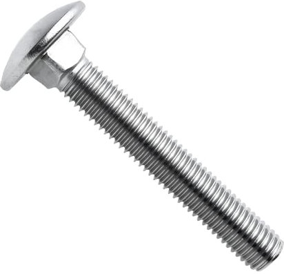 RYSUPPLY Schlossschrauben mit Vierkantansatz aus Edelstahl A2 | M12 x 35/35 Schloßschrauben | Flachrundschrauben | DIN 603 | 5 Stück | In diversen Größen und Mengen erhältlich