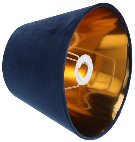 Einfacher Lampenschirm aus Stoff E27 Blau, Kompakt und Leicht | Lampendekoration, Haushaltslichtabdeckung, Lichtzubehör für Schlafzimmer und Zuhause