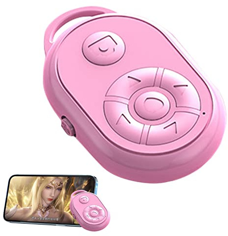 Telecomando per fotocamera – Telecomando per otturatore della fotocamera per smartphone | Telecomando per otturatore della fotocamera wireless ABS | Clicker per telefoni cellulari, smartphone e tablet