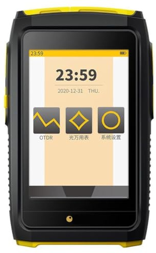 Bnnlqpsttg Mini OTDR Otdr Otdr - Riflettometro ottico a fibra attiva Tester Live 1550nm 20dB 80km SC Fibra Riflettometro Touch Screen