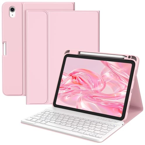 BQSS iPad Keyboard 11 2025/10.9 2022, QWERTY Spanish Ñ | Detachable Magnetic Bluetooth Keyboard With Spanish ñ Key, Compatible With Ipad 10th Gen (2022) & 11th Gen (2025)