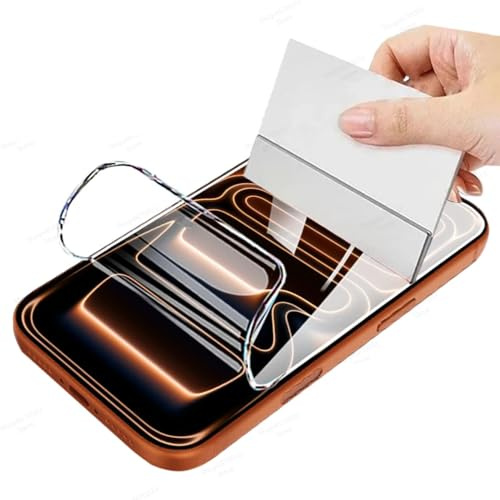 Yiranzix 2pcs film Hydrogel anti - poussière pour iPhone 17 Pro 6.3 2025 Gel film TPU film de protection d'écran flexible HD Clear Fingerprint Unlock, ultra mince