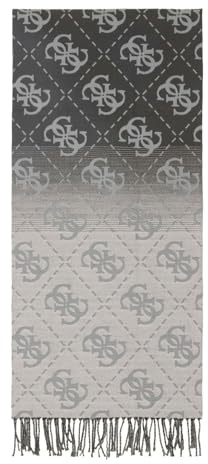 GUESS Tuch Scarf Jacquard 40X180 Grey schwarz