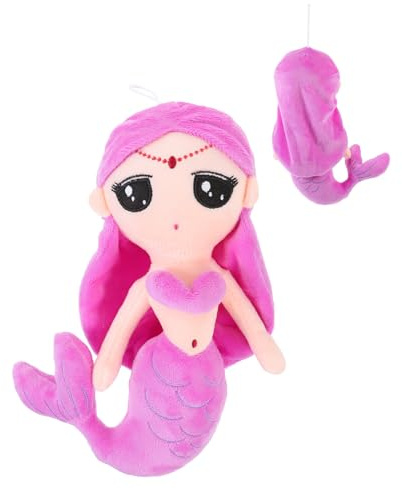 Veemoon Meerjungfrauen Plüschtier 30cm aus Elastischem Plüsch mit Pp Baumwolle Weiches Kuscheltier für Mädchen Dekorative Stoffpuppe für Kinderzimmer und Geschenk