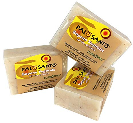 Seife von Kit Lenitive PALO SANTO CONF. Von 3 PZ - Tonisches Antientzündliches Antiseptikum Reinigungs Erregen Linderungsmittel