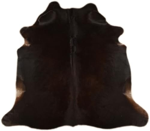 generisch KUHFELL KALBFELL Kaffee BRAUN Dunkelbraun SCHWARZ Natur 200 x 180 cm Fell Teppich
