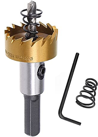 SagaSave 35mm HSS Bimetall Lochsäge, Lochfräse Schnellarbeitsstahl HSS Bimetall,Profi-Aufsatz für Metall Eisen Aluminium Holz Trockenbau Rohr Kunststoff