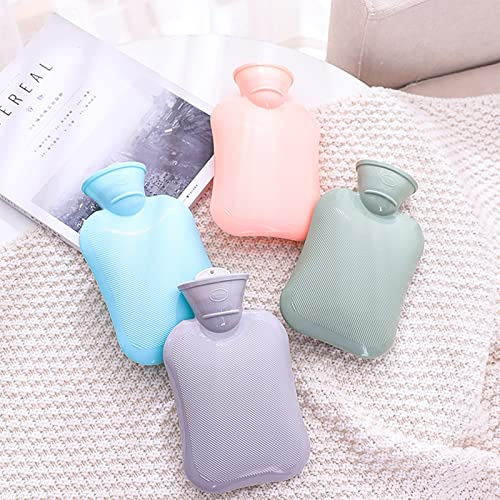 Wärmflasche Mini 500ML Kapazität PVC-Heißwasserbeutel 4-Farben Optional (Blau)