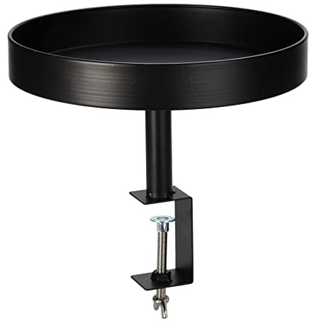 Spetebo Metall Beistelltisch schwarz zum Klemmen - 28 cm