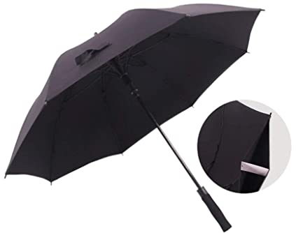 Regenschirme Regenschirm Schirm Golfschirm Uv. Schutz Automatischer offener doppelter Baldachin entlüfteter Sonnenregen-Regenschirm wasserdichte Stockschirme Winddicht Stark ( Blue : Svart , Size : 85