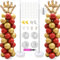 Ceither Lot de 2 supports réglables en métal pour colonne de ballons (7 pieds, avec socles) pour décoration de fête, mariage