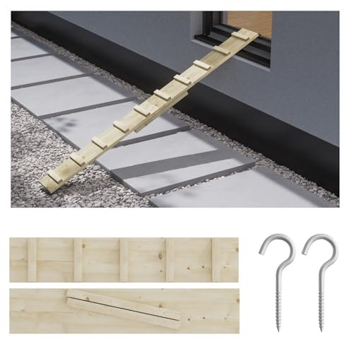 Katzenleiter Katzentreppe Katzenstufe für Balkon Treppe 5m mit Schraubhaken