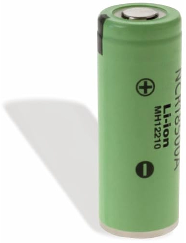 PANASONIC Batería de iones de litio NCR18500A, 3,6 V, 2040 mAh