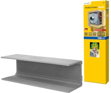 Schellenberg 66286 Isolante per cassonetto tapparella 3 pannelli isolanti termici 100 x 28,5 x 28 cm/ 15 mm, semplice collegamento a innesto, pannelli isolamento acustico nonché protezione antimuffa